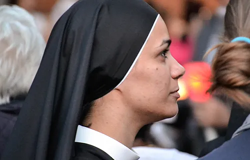 Religious sisters take part in a Eucharistic procession to the Basilica of St. Mary Major on June 19, 2014. ?w=200&h=150
