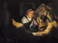 Rembrandt's The Parable of the Rich Fool (1627).