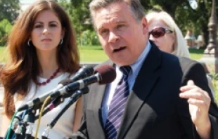 Rep. Chris Smith addresses the controversy of sex-selection abortions with (left) Lila Rose, Live Action, and Marilyn Musgrave.   SBA List.