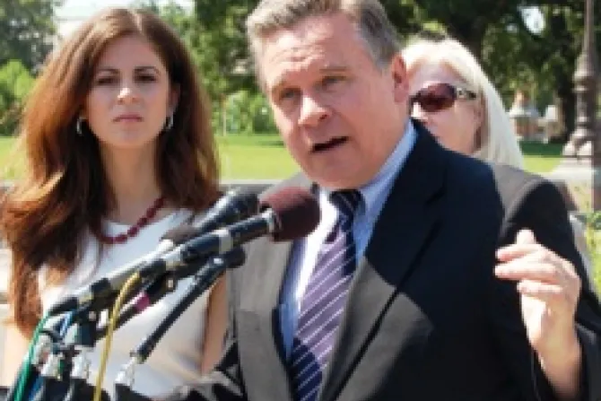 Rep Chris Smith addresses the controversy of sex selection abortions with left Lila Rose Live Action and Marilyn Musgrave SBA List CNA US Catholic News 5 31 12