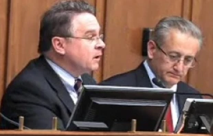 Rep. Chris Smith speaks during the emergency hearing on Recent Developments and History of the Chen Guangcheng Case on May 3, 2012.