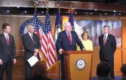 Rep. Jim Sensenbrenner and Rep. Diane Black introduce the Religious Freedom Tax Repeal Act at a July 10, 2012 press conference in Washington, D.C.?w=200&h=150