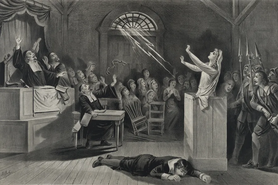Representation of the Salem witch trials, lithograph from 1892. ?w=200&h=150