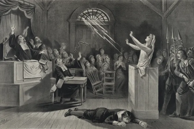 Representation of the Salem witch trials lithograph from 1892 Credit Library of Congress CNA 10 30 14