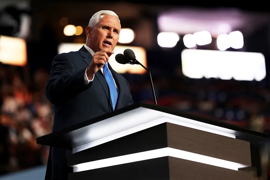 Republican VP candidate Mike Pence at the RNC in Cleveland, Ohio on July 20, 2016. ?w=200&h=150