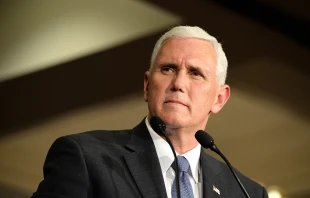 Republican vice presidential candidate, Indiana governor Mike Pence.   Gino Santa Maria via Shutterstock.