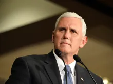 Republican vice presidential candidate, Indiana governor Mike Pence. 