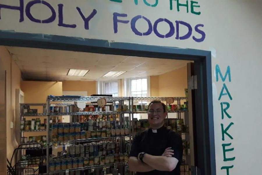 Fr. Bill Carloni at Holy Foods Market in Northeast Washington, D.C. ?w=200&h=150