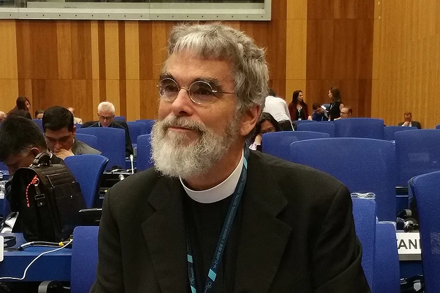 Br. Guy Joseph Consolmagno, SJ, at UNISPACE+50, in Vienna, Austria, June 21-22. Courtesy of the Holy See Mission Vienna?w=200&h=150