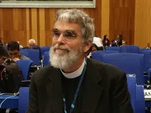 Br. Guy Joseph Consolmagno, SJ, at UNISPACE+50, in Vienna, Austria, June 21-22. Courtesy of the Holy See Mission Vienna