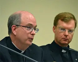 Rev. Robert W. Oliver and Fr. Hans Zollner, SJ, at the Pontifical Gregorian University Feb. 5, 2013. ?w=200&h=150