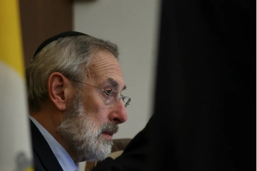 Riccardo Di Segni, Chief Rabbi of Rome, speaks at a conference at the Pontifical Lateran University, Jan. 14, 2016. ?w=200&h=150