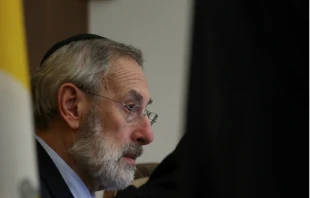 Riccardo Di Segni, Chief Rabbi of Rome, speaks at a conference at the Pontifical Lateran University, Jan. 14, 2016.   Alexey Gotovskiy/CNA.