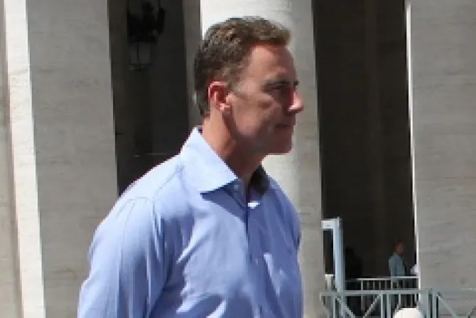 Rich Gannon takes part in a June 9 2013 interview just outside of Vatican City Credit Lauren CaterCNA