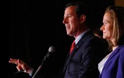 Rick Santorum attends his Missouri primary night event. ?w=200&h=150