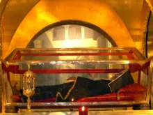 The incorruptible body of St. Rita of Cascia (1381-1457). 