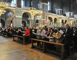 People participate in the Rite of Election in the Westminster cathedral. ?w=200&h=150