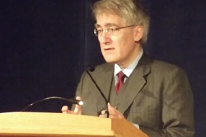Robert George speaking at the National Religious Freedom conference May 24 2012 CNA US Catholic News 5 24 12