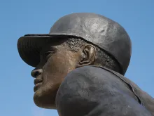 Roberto Clemente statue in Pittsburgh. 