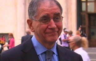 Rocco Buttiglione speaks with CNA on Oct. 30 2013   Andreas Dueren/CNA