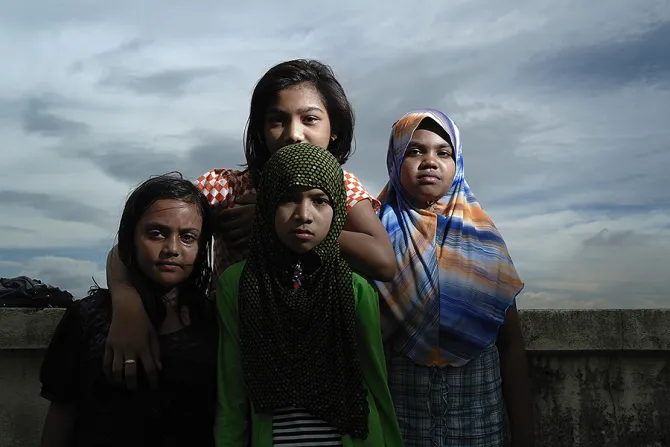 Rohingya girls Credit AMRUL AZUAR MOKHTAR Shutterstock CNA