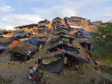 Rohingya refugee camp in Bangladesh. 