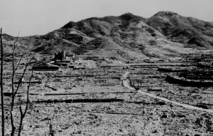 Ruins of Nagasaki, shortly after the Aug. 9, 1945 atomic bombing of the city the United States. Public Domain, via National Archives and Records Administration.