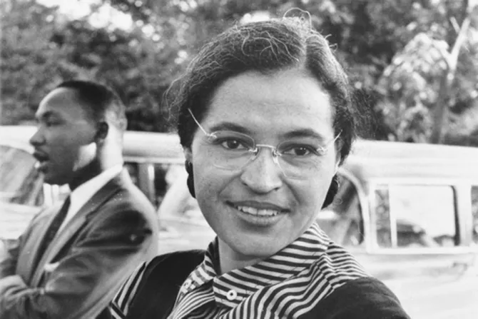 Rosa Parks with Dr Martin Luther King Jr ca 1955 Credit USIA via Wikimedia Commons CNA 12 3 15