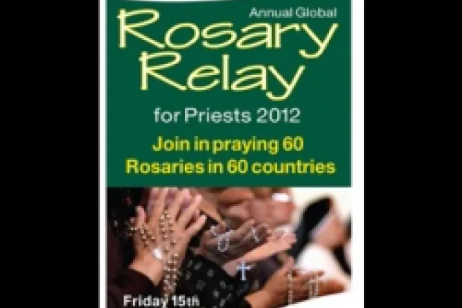 Rosary Relay for Priests 2012 Credit World Priest Day CNA World Catholic News 6 7 12