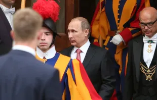 Russian president Vladimir Putin at the Vatican, June 10, 2015.   Bohumil Petrik/CNA.