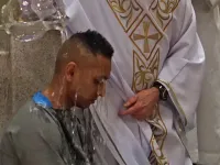 The baptism of Ryan Prasad. Courtesy photo.