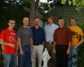 Those who lived in the St. John Bosco House this past school year included (from left) John Schepers, Dan Kaffar, Jason Eilers and Lucas Martin, Devyn Nelson and Nathan Roth. / Photo ?w=200&h=150