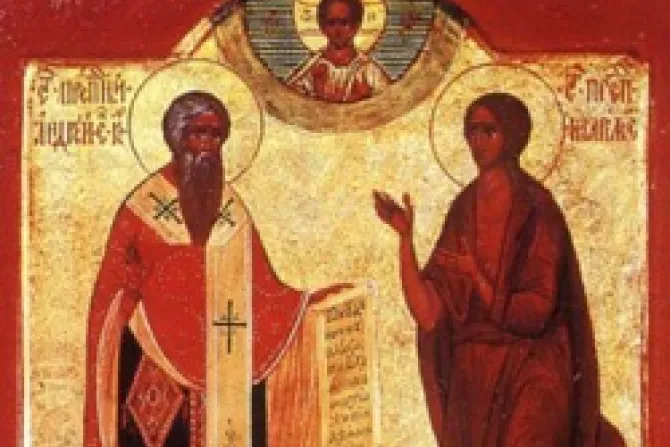 Saint Andrew of Crete left and Saint Mary of Egypt CNA US Catholic News 6 28 13