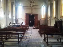 Saint Teresa parish in Assiut, Egypt, after an attack in August, 2013. 