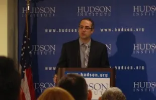 Samuel Tadros speaks at the Hudson Institute on August 23, 2013.   Addie Mena/CNA.