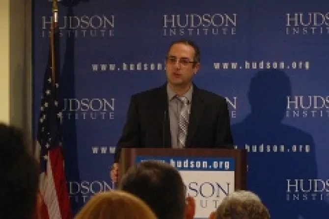Samuel Tadros speaks at the Hudson Institute on August 23 2013 Credit Addie Mena CNA CNA 8 26 13