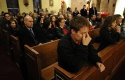 Mourners gather inside the St. Rose of Lima Roman Catholic Church at a vigil service for victims of the Sandy Hook School shooting December 14, 2012 in Newtown, Connecticut.?w=200&h=150