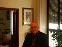 Cardinal Jose Saraiva Martins at his Rome apartment on May 13