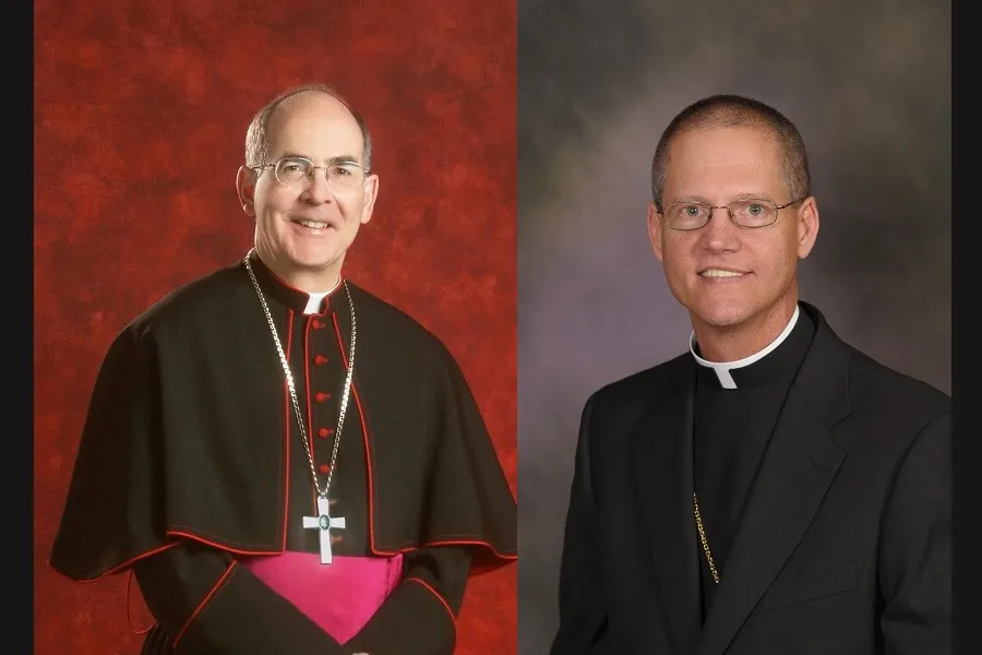 Archbishops Sartain and Etienne. CNA file photos.?w=200&h=150
