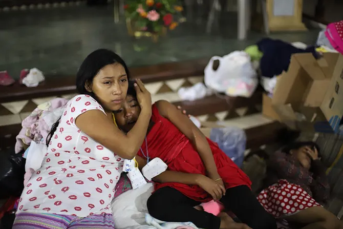 Scenes from shelters in Escuintla Guatemala after the Fuego volcano erupted on Sunday June 3 2018 Credit Ivan Palma  CRS Cna