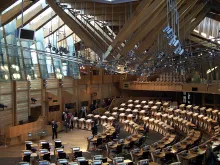 Interior of the Scottish Parliament Building. 