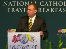 Acting White House Chief of Staff Mick Mulvaney at the National Catholic Prayer Breakfast, April 23, 2019. 
