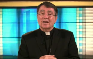 Archbishop Christophe Pierre, apostolic nuncio to the US, addresses the USCCB's 2020 Fall General Assembly.