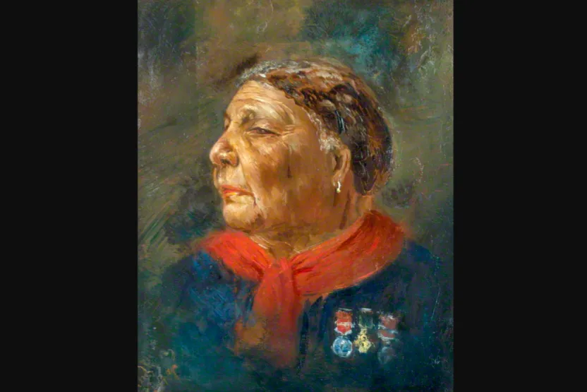Photo of a portrait of Mary Seacole (c.1869), by Albert Charles Challen (original held by the National Portrait Gallery in London.) Public domain.?w=200&h=150