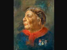 Photo of a portrait of Mary Seacole (c.1869), by Albert Charles Challen (original held by the National Portrait Gallery in London.) Public domain.