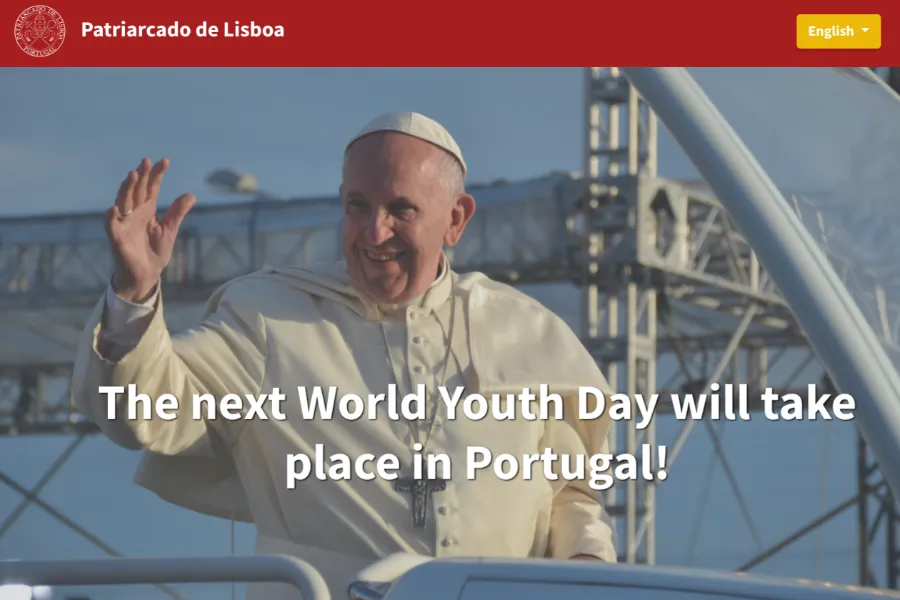 A screenshot of the official website of World Youth Day in Lisbon, jmj.patriarcado-lisboa.pt.?w=200&h=150