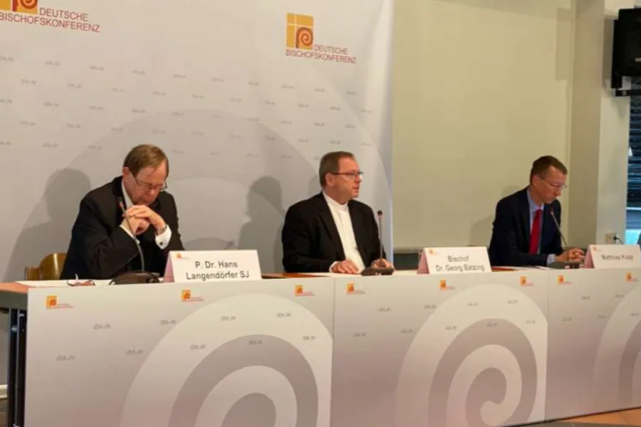 The final press conference of the German bishops’ fall general assembly Sept. 24, 2020 in Fulda. ?w=200&h=150