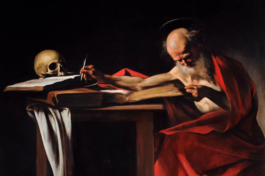 Saint Jerome Writing, a painting by Caravaggio, dated to 1605–06. Public domain.?w=200&h=150