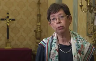 Francesca DiGiovanni, an undersecretary for multilateral affairs in the Vatican Secretariat of State. Screengrab from Holy See UN YouTube channel. 