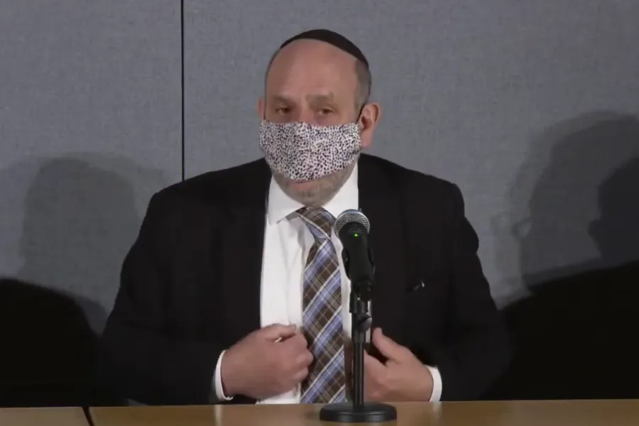 Rabbi Michael Schudrich, Chief Rabbi of Poland, speaks at a press conference for the 24th Day of Judaism on Jan 14, 2021. Screenshot: Salve NET YouTube channel.?w=200&h=150